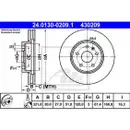 ATE 24.0130-0209.1 Bremsscheiben 2 Stück OPEL