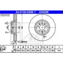 ATE 24.0130-0206.1 Bremsscheiben 2 Stück CITROËN