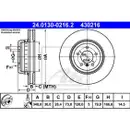 ATE 24.0130-0216.2 Bremsscheiben 2 Stück BMW
