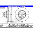 ATE 24.0132-0154.1 Bremsscheiben 2 Stück für MERCEDES-BENZ