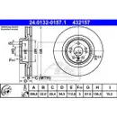 ATE 24.0132-0157.1 Bremsscheiben 2 Stück MERCEDES-BENZ