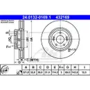 ATE 24.0132-0169.1 Bremsscheiben 2 Stück HYUNDAI