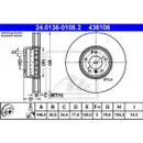 ATE 24.0136-0106.2 Bremsscheiben 2 Stück BMW