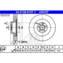 ATE 24.0136-0107.1 Bremsscheiben 2 Stück AUDI