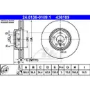 ATE 24.0136-0109.1 Bremsscheiben 2 Stück BMW