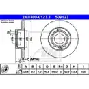 ATE 24.0309-0123.1 Power Disc Bremsscheiben 2 Stück VW