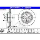 ATE 24.0320-0173.1 Power Disc Bremsscheiben 2 Stück OPEL