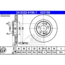 ATE 24.0322-0150.1 Power Disc Bremsscheiben 2 Stück VW