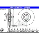 ATE 24.0325-0113.1 Power Disc Bremsscheiben 2 Stück SKODA