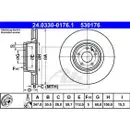 ATE 24.0330-0176.1 Power Disc Bremsscheiben 2 Stück AUDI