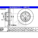 ATE 24.0330-0173.1 Power Disc Bremsscheiben 2 Stück BMW