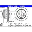 ATE 24.0120-0202.1 Bremsscheiben 2 Stück KIA