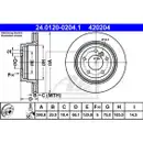 ATE 24.0120-0204.1 Bremsscheiben 2 Stück BMW