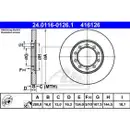 ATE 24.0116-0126.1 Bremsscheiben 2 Stück FORD