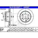 ATE 24.0120-0207.1 Bremsscheiben 2 Stück KIA
