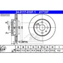 ATE 24.0117-0107.1 Bremsscheiben 2 Stück DAIHATSU