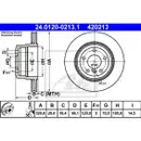 ATE 24.0120-0213.1 Bremsscheiben 2 Stück BMW