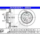 ATE 24.0120-0210.1 Bremsscheiben 2 Stück LAND ROVER