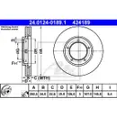ATE 24.0124-0189.1 Bremsscheiben 2 Stück PORSCHE