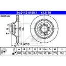 ATE 24.0112-0159.1 Bremsscheiben 2 Stück AUDI