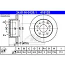 ATE 24.0116-0125.1 Bremsscheiben 2 Stück FIAT