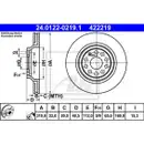 ATE 24.0122-0219.1 Bremsscheiben 2 Stück VW