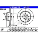 ATE 24.0109-0139.1 Bremsscheiben 2 Stück TOYOTA