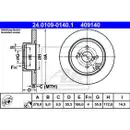 ATE 24.0109-0140.1 Bremsscheiben 2 Stück TOYOTA