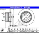 ATE 24.0110-0287.1 Bremsscheiben 2 Stück BMW
