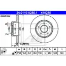 ATE 24.0110-0285.1 Bremsscheiben 2 Stück NISSAN
