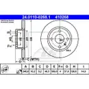 ATE 24.0110-0268.1 Bremsscheiben 2 Stück OPEL