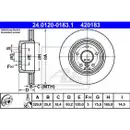 ATE 24.0120-0183.1 Bremsscheiben 2 Stück BMW