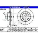 ATE 24.0122-0214.1 Bremsscheiben 2 Stück AUDI