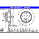 ATE 24.0319-0107.1 Power Disc Bremsscheiben 2 Stück BMW