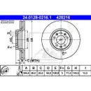 ATE 24.0128-0216.1 Bremsscheiben 2 Stück CITROËN