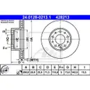 ATE 24.0128-0213.1 Bremsscheiben 2 Stück FIAT