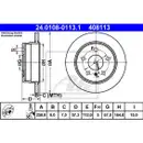 ATE 24.0108-0113.1 Bremsscheiben 2 Stück MERCEDES-BENZ