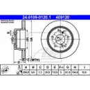 ATE 24.0109-0120.1 Bremsscheiben 2 Stück MERCEDES-BENZ