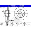 ATE 24.0110-0291.1 Bremsscheiben 2 Stück OPEL