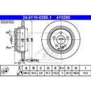 ATE 24.0110-0280.1 Bremsscheiben 2 Stück MERCEDES-BENZ