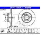 ATE 24.0112-0138.1 Bremsscheiben 2 Stück VW