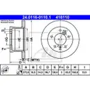 ATE 24.0116-0110.1 Bremsscheiben 2 Stück MERCEDES-BENZ
