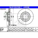 ATE 24.0118-0106.1 Bremsscheiben 2 Stück VW