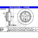 ATE 24.0119-0108.1 Bremsscheiben 2 Stück BMW