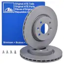 ATE 24.0121-0106.1 Bremsscheiben 2 Stück RENAULT