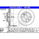 ATE 24.0121-0106.1 Bremsscheiben 2 Stück RENAULT