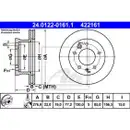 ATE 24.0122-0161.1 Bremsscheiben 2 Stück MERCEDES-BENZ