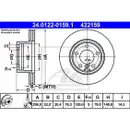 ATE 24.0122-0159.1 Bremsscheiben 2 Stück BMW