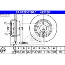 ATE 24.0122-0160.1 Bremsscheiben 2 Stück BMW