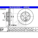 ATE 24.0122-0232.1 Bremsscheiben 2 Stück MERCEDES-BENZ